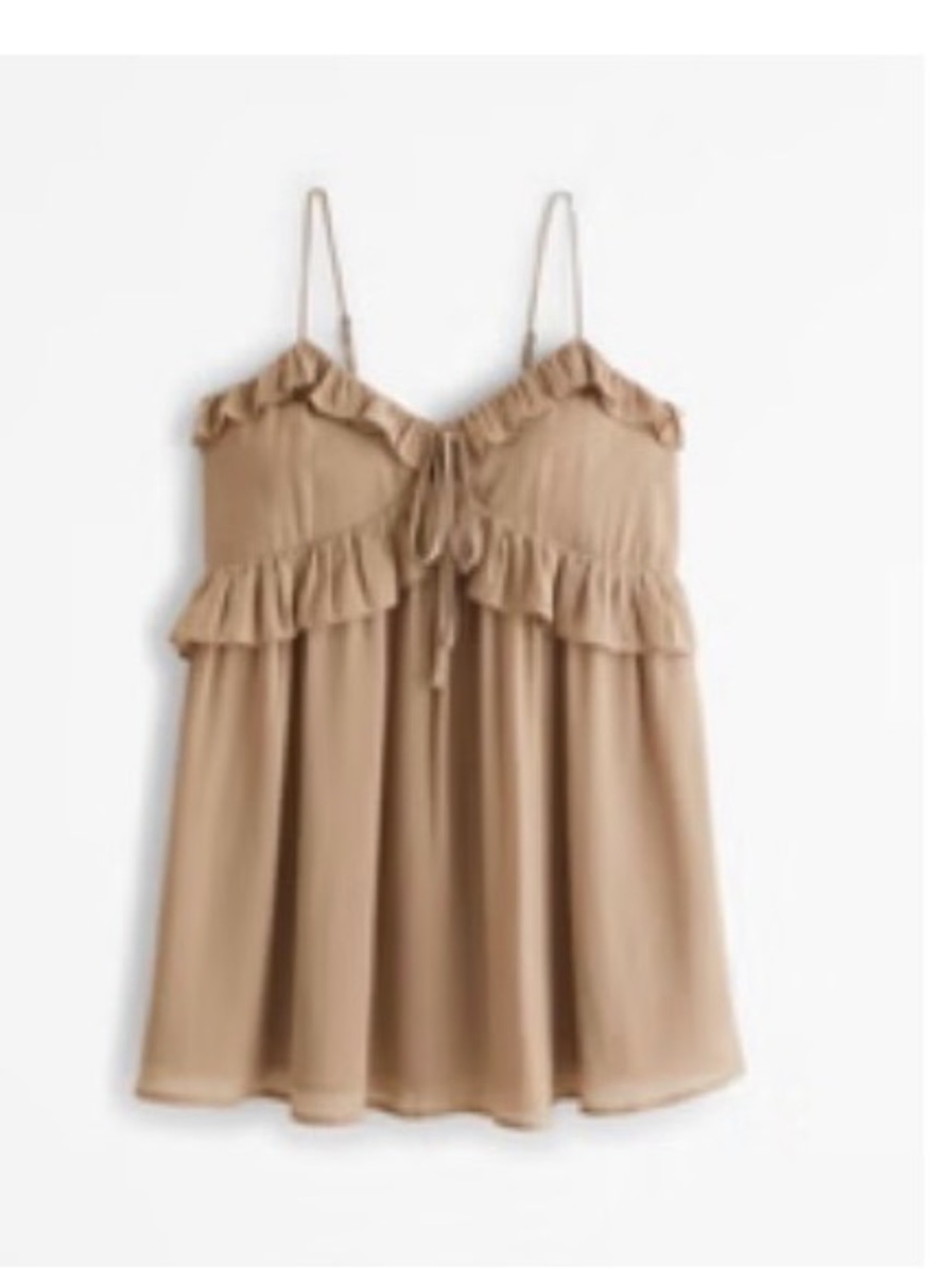 Ruffled Spaghetti Strap dress